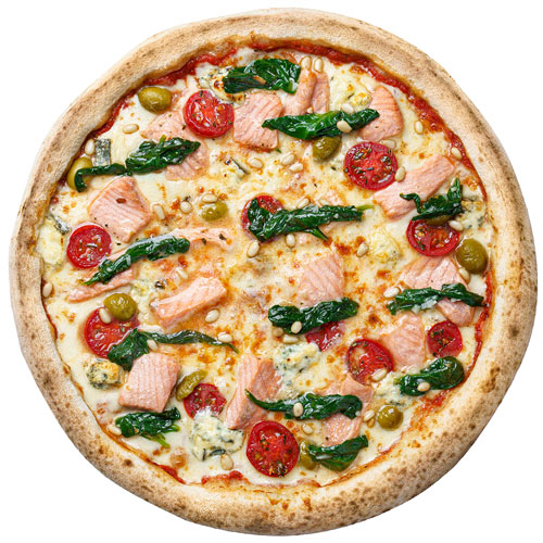 З Сьомгою та шпинатом