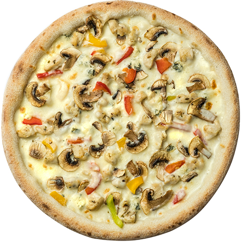 Курка з грибами